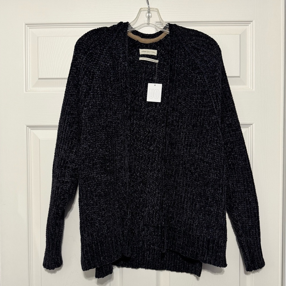 Urban Outfitters Size XS Super Soft Chenille Knit Open Front Oversized Cardigan